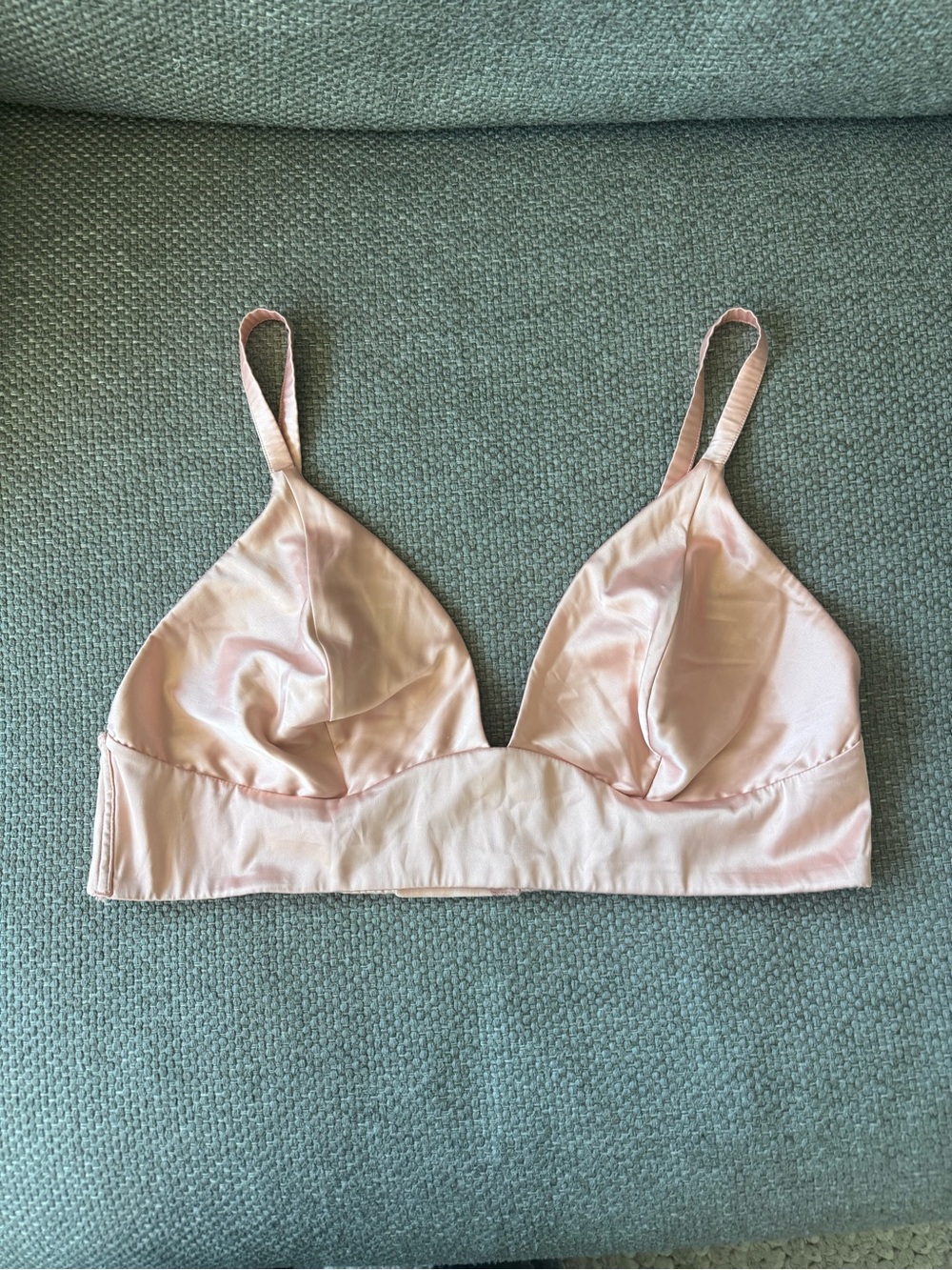 Parade Light Pink Satin Bralette NWOT Size XL